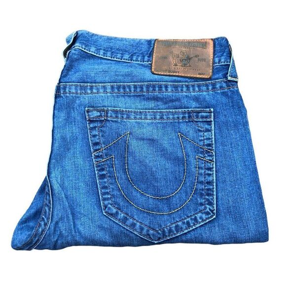 True Religion Jeans Size 40 BOBBY Blue - Picture 1 of 7